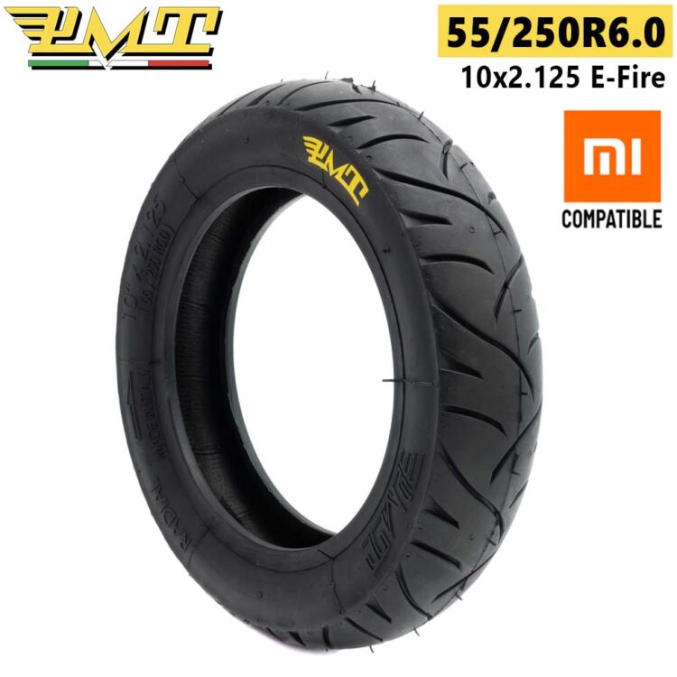 55/250R6.0 (10″ x 2.125) E-Fire Tire [PMT] - Compatible with Xiaomi, Dualtron Mini