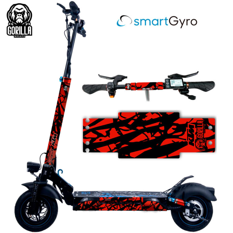 Vinyl + anti-slip base for Smartgyro Rockway, Speedway and Crossover - Red  [Gorilla]