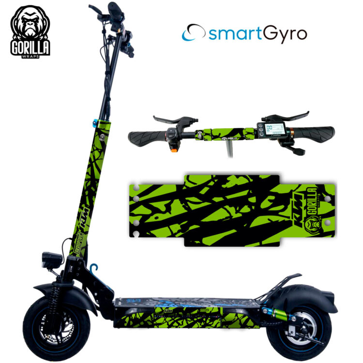 Vinyl + anti-slip base for Smartgyro Rockway, Speedway and Crossover - Green  [Gorilla]