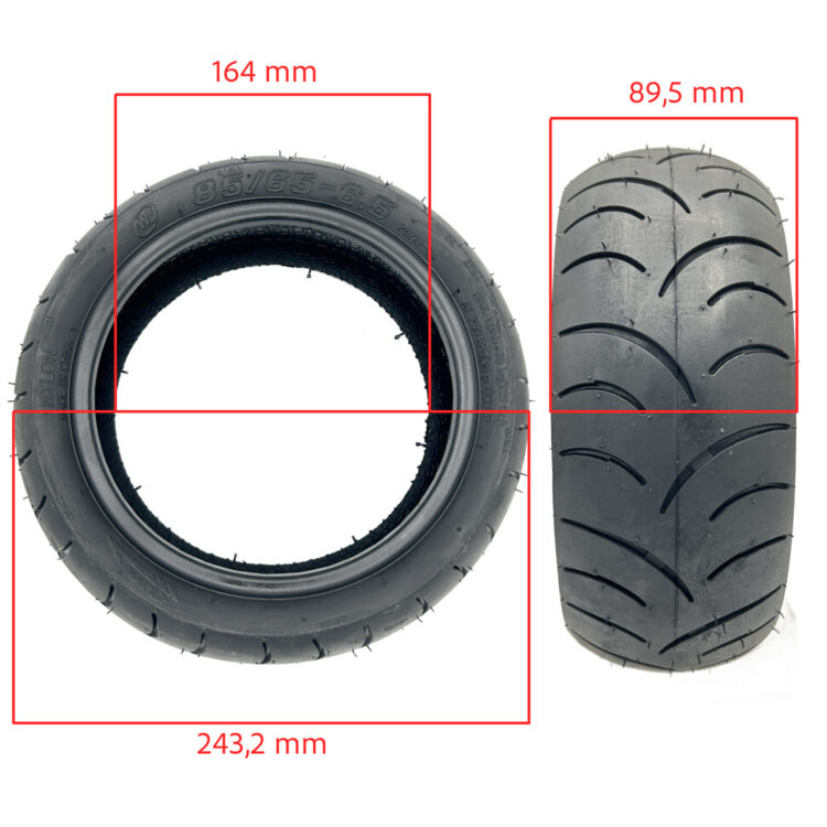 Neumático 85/65-6,5 Tubeless [Wanda]