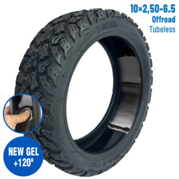 Neumático 10x2,50-6,5 Offroad Tubeless (Con gel antipinchazos) [Xuancheng]